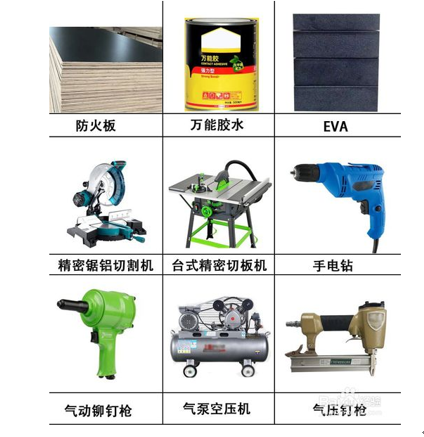 制作航空箱需要的工具